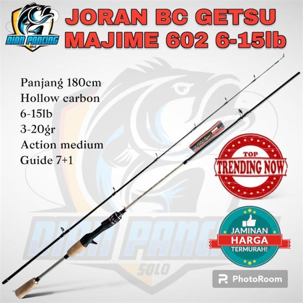 Joran BC Getsu 602 Hollow carbon 6-15lb 3-20gr action medium