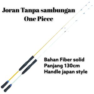 Joran Pancing One Piece tidak sambungan bahan fiber 130cm