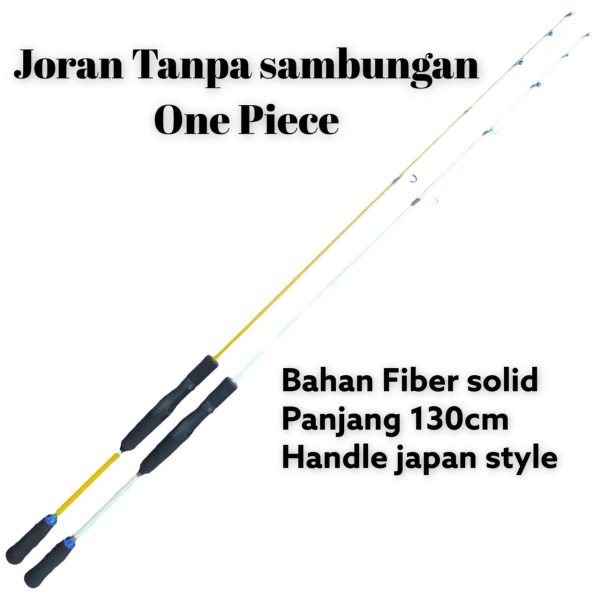 Joran Pancing One Piece tidak sambungan bahan fiber 130cm