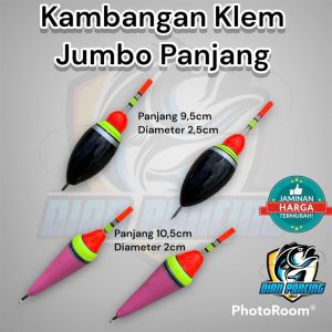 Pelampung Pancing KLEM JUMBO PANJANG untuk Mancing ikan babonan dan ikan monster