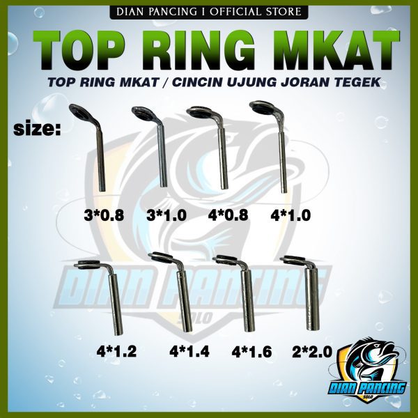 isi 1 pcs Ujung Tegek Pancing MKAT ready ukuran 0.8mm, 1.2mm dan 1.4mm