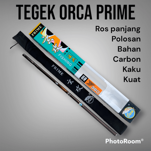 Joran TEGEK ORCA PRIME Spek Kaku medium bahan High Modulus Graphit