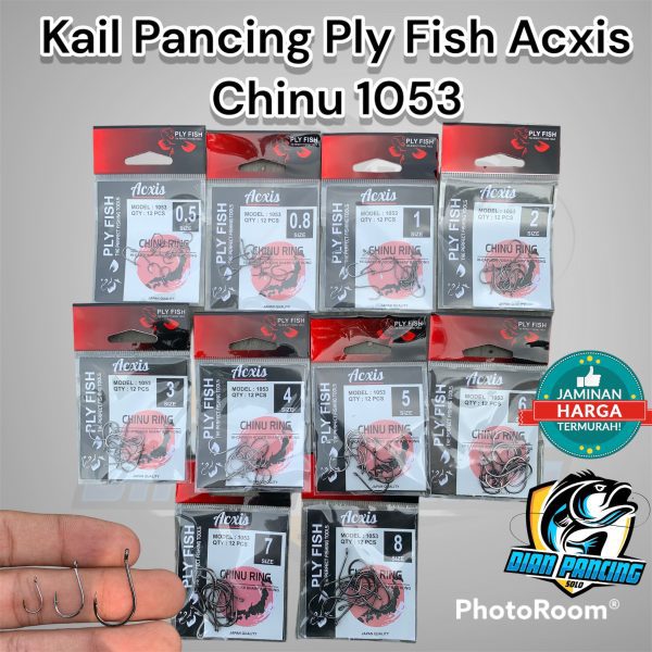 Kail Pancing Chinu Ring Tipe Besar 1053 Ply Fish Acxis