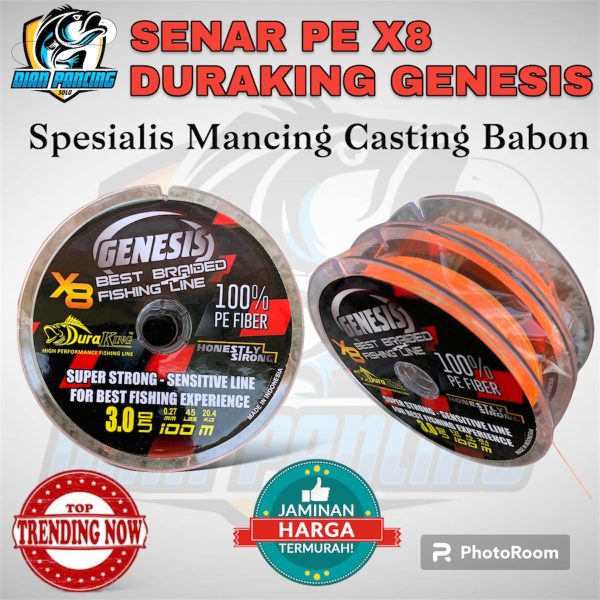 SENAR PANCING PE DURAKING GENESIS X8 100M