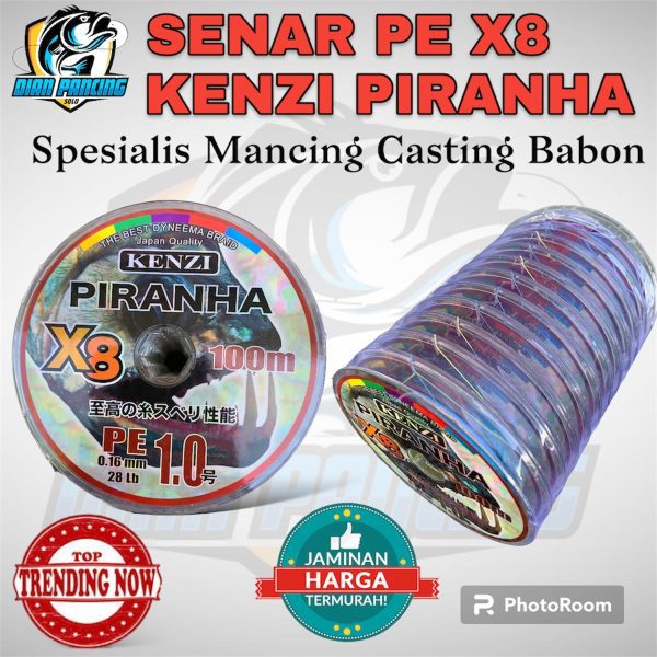 Senar PE X8 Kenzi Piranha Best Seller Joran