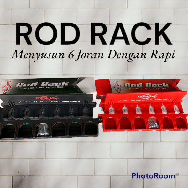 ROD RACK Pancing Relix Nusantara menyusun 6 joran dengan rapi