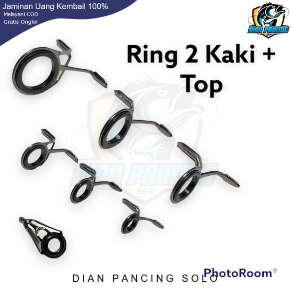RING SANGAT KUAT GUIDE 2 Kaki + TOP untuk Alat joran pancing