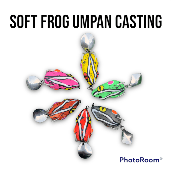1 Pcs Soft Frog Spesialis Pancing Casting Ikan Snake Head Gabus Toman