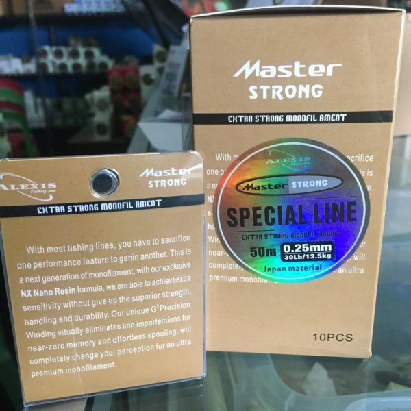Senar Pancing Alexis SPECIAL LINE Monofilament Gak Gampang Kriting Warna Clear - Gambar 2