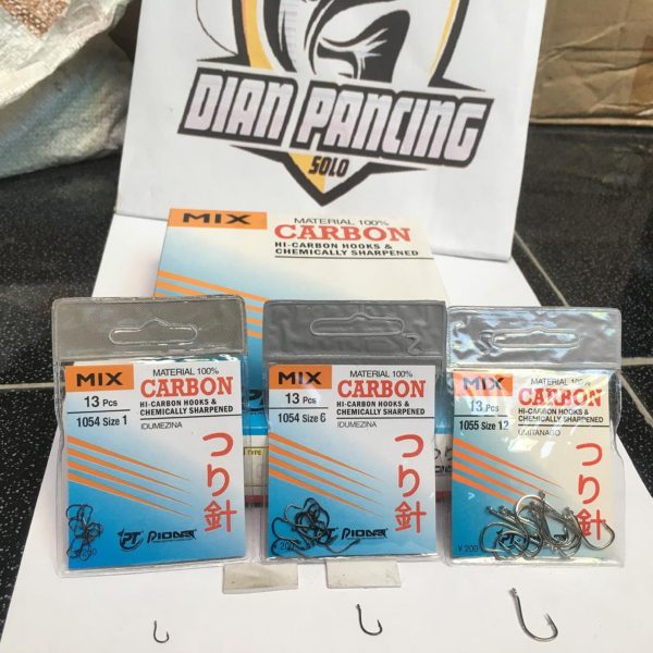 Kail Pancing Mix Carbon ukuran 0.1 - 12 type akita kitsune, idumezina dan keiryu Ikan