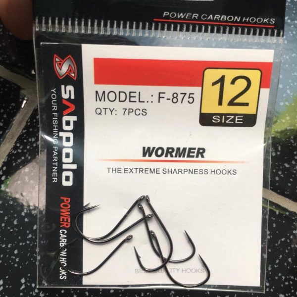 Mata kail pancing Sabpolo wormer F-875 - Gambar 4