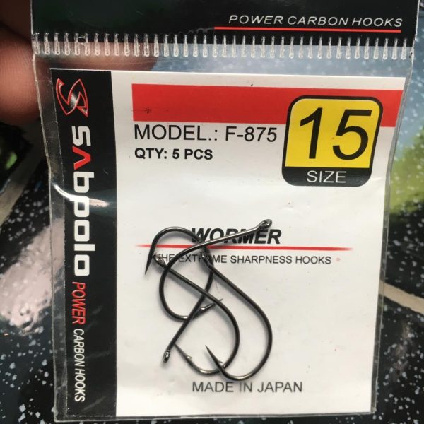 Mata kail pancing Sabpolo wormer F-875 - Gambar 5