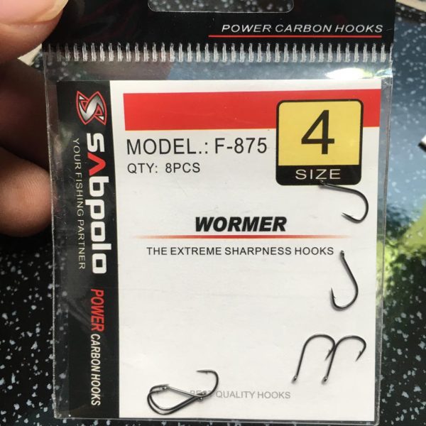 Mata kail pancing Sabpolo wormer F-875 - Gambar 2