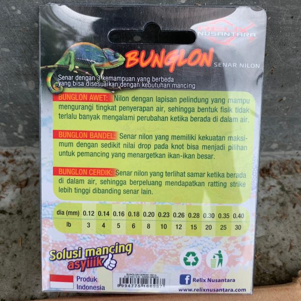 Senar Pancing Relix Nusantara Bunglon Cerdik 150M Cocok Buat Semua Reel - Gambar 5
