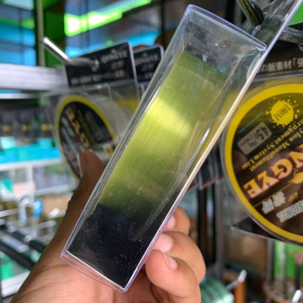 SENAR PANCING QINGYE Warna Kuning Bahan Nylon Monofilament Panjang 100m - Gambar 3