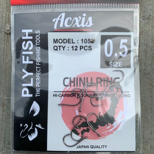 Kail Pancing Chinu Ring Tipe Besar 1053 Ply Fish Acxis - Gambar 3