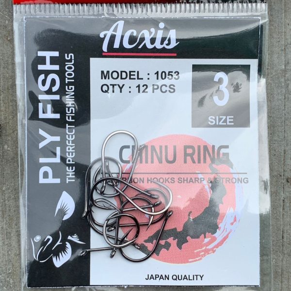 Kail Pancing Chinu Ring Tipe Besar 1053 Ply Fish Acxis - Gambar 4