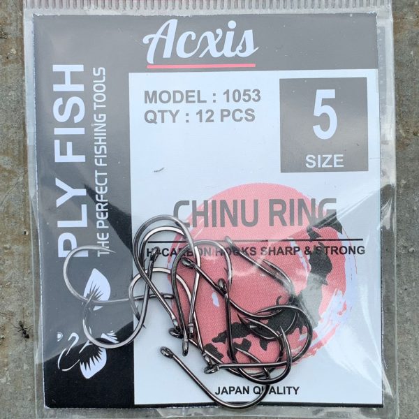 Kail Pancing Chinu Ring Tipe Besar 1053 Ply Fish Acxis - Gambar 6