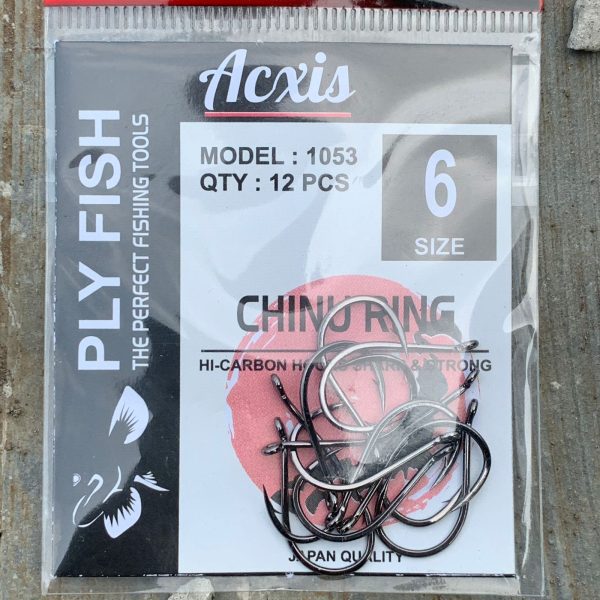 Kail Pancing Chinu Ring Tipe Besar 1053 Ply Fish Acxis - Gambar 5