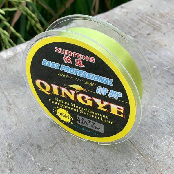 SENAR PANCING QINGYE Warna Kuning Bahan Nylon Monofilament Panjang 100m - Gambar 5