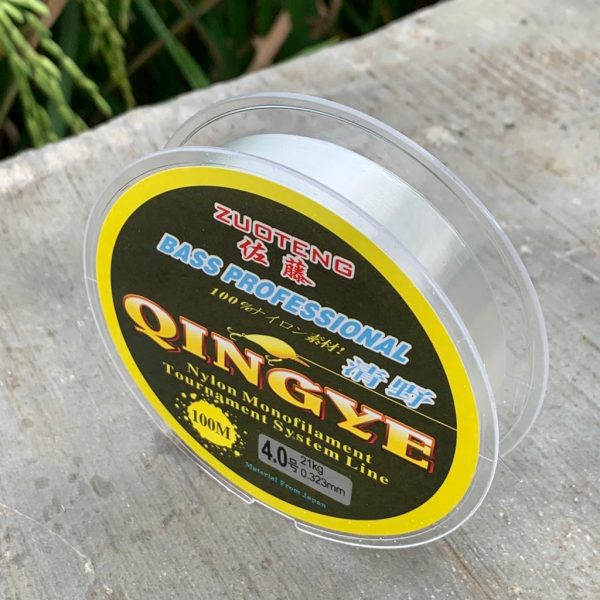 SENAR PANCING QINGYE Warna Clear Bahan Nylon Monofilament Panjang 100m - Gambar 3