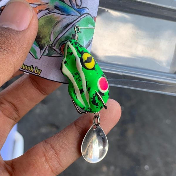1 Pcs Soft Frog Spesialis Pancing Casting Ikan Snake Head Gabus Toman - Gambar 5