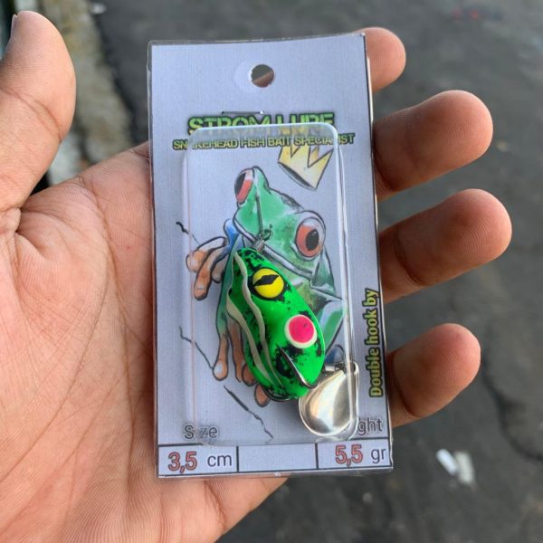 1 Pcs Soft Frog Spesialis Pancing Casting Ikan Snake Head Gabus Toman - Gambar 6