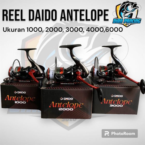 Reel Pancing Daido Antelope 1000/2000/3000/4000/6000 Power Handle Bahan spol Metal