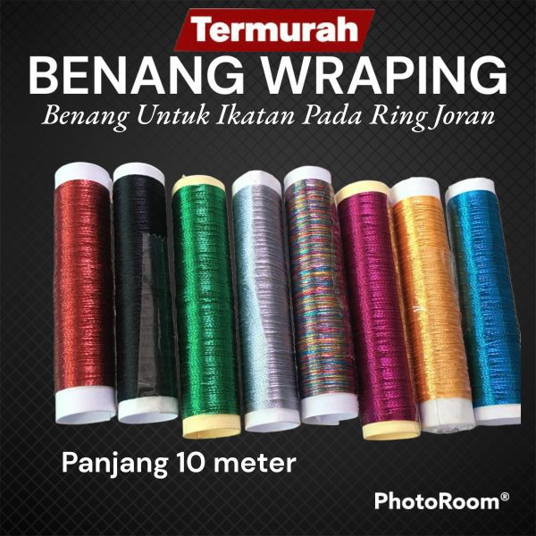 Benang Wraping untuk mengikat ring pada joran Tegek