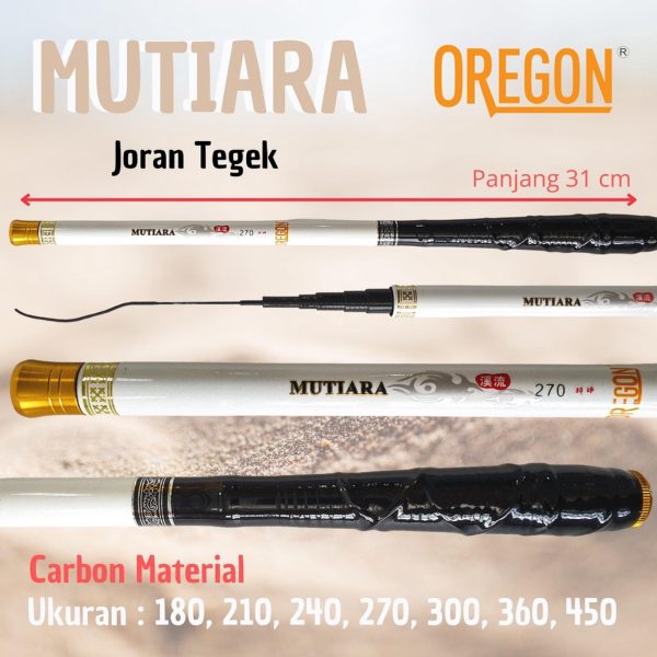 Joran Tegek Oregon Mutiara 180 210 240 270 300 360 450 Carbon Ruas Pendek Kaku Murah Untuk Wader Nilem Nila