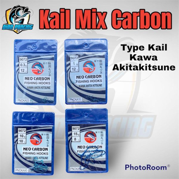 Kail Pancing Ikan Merk Golden Fish Neo Carbon 9072 Type Akita Kitsune bisa buat mancing uceng sampai belut