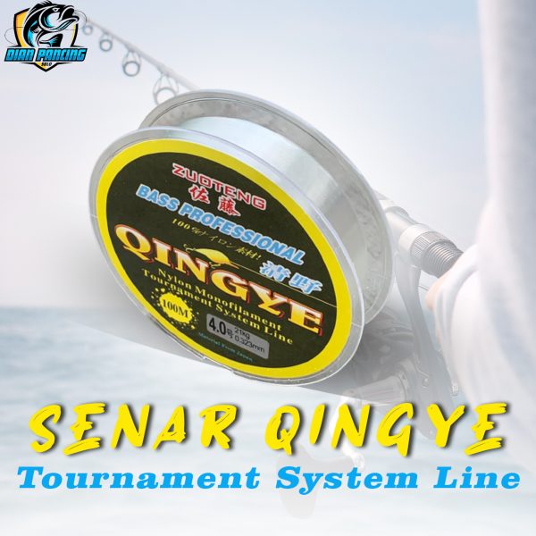 SENAR PANCING QINGYE Warna Clear Bahan Nylon Monofilament Panjang 100m