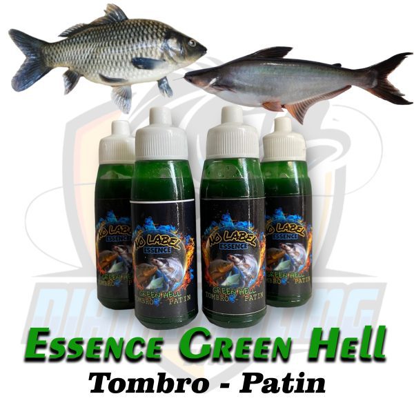 Essen Ikan Green Hell Spesial Umpan Pancing Tombro Patin 30ml