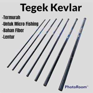 JORAN TEGEK MURAH Kevlar & Kagawa Hitam Ros Panjang untuk Ikan Micro