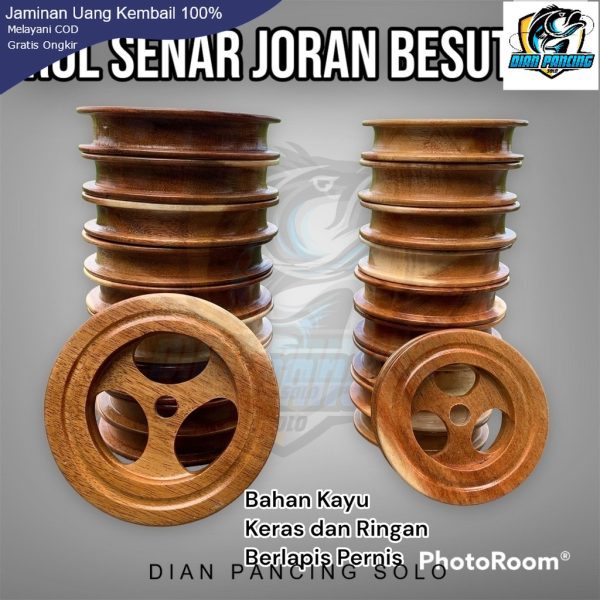 Rol Senar Joran Besutan / Klotok bahan Kayu Pancing