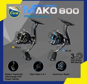 Reel Pancing Mini Orca Mako 800 Power Handle Ultralight Micro Fishing