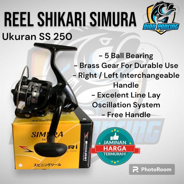 Reel Pancing Shikari 250 bahan Metal