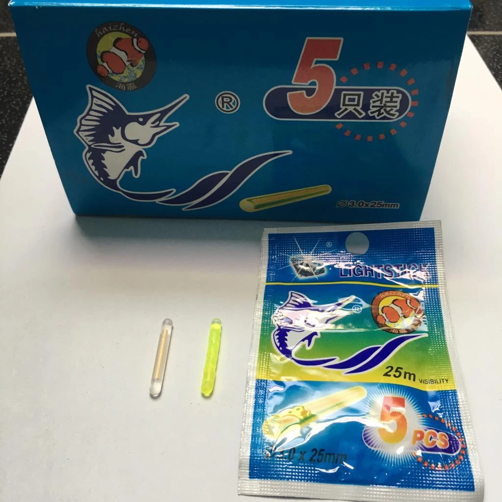 Starlite / light stik / fosfor Lampu Pancing ukuran 3.0 x 25mm isi 5pcs - Gambar 3