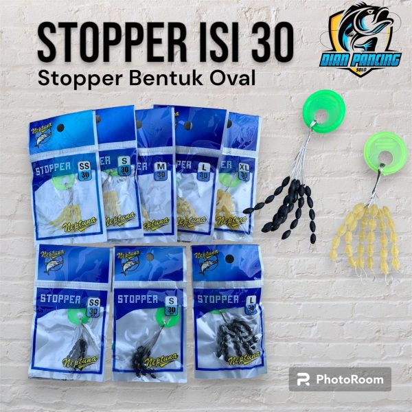 Stopper Oval Neptuna Isi 30 Murah untuk memancing