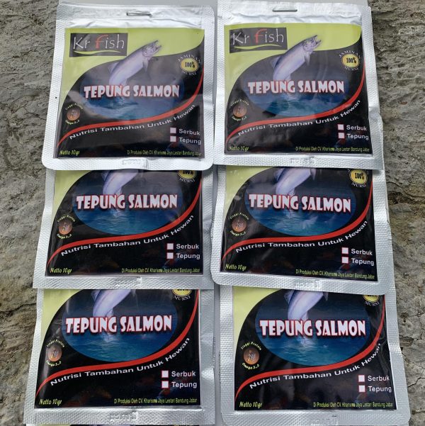 Tepung Ikan Salmon 100% Murni untuk bahan campuran umpan