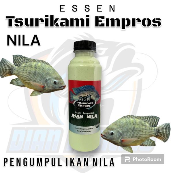 Essen Tsurikami Empros / Kempros Pengumpul ikan nila mujair Media Umpan Pelet atau Cacing Isi 100ml dan 250ml