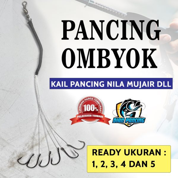 Kail Pancing Ombyok Tajam harga murah anti mocel