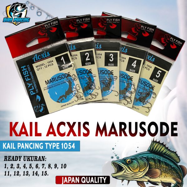 Kail Pancing Murah Ply Fish Acxis 1054 Marusode ukuran kecil - Gambar 2