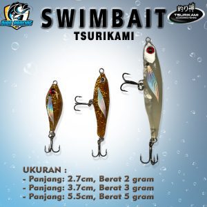 Umpan casting Minnow Tsurikami Swimbait umpan menyelam