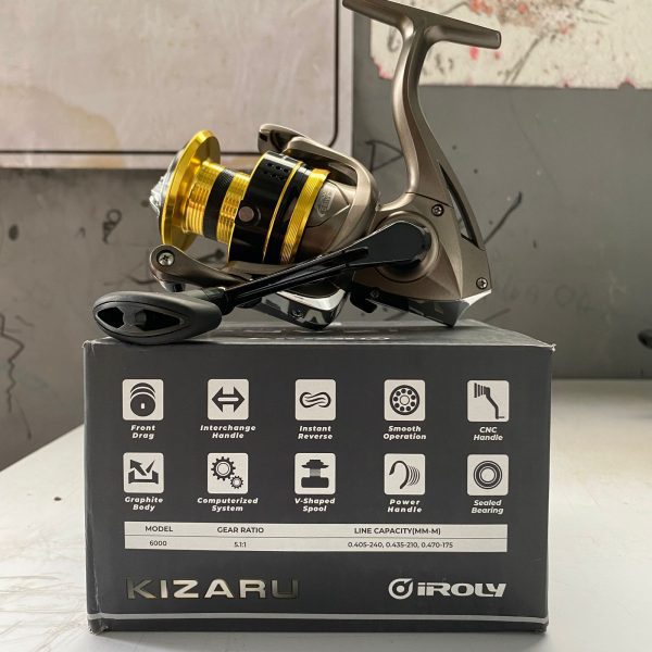 Reel Pancing Iroly Kizaru 1000 2000 3000 4000 6000 power handle smooth drive - Gambar 12