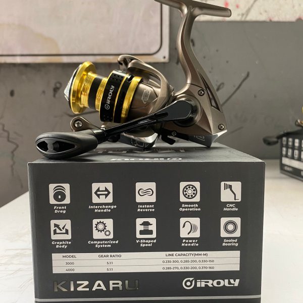Reel Pancing Iroly Kizaru 1000 2000 3000 4000 6000 power handle smooth drive - Gambar 11