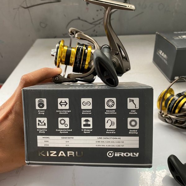 Reel Pancing Iroly Kizaru 1000 2000 3000 4000 6000 power handle smooth drive - Gambar 9
