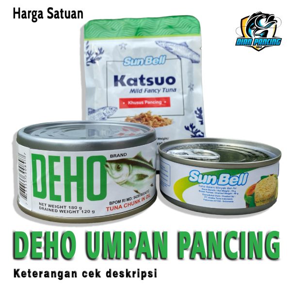 Umpan Pancing DEHO dan  Sun Bell Katsuo Daging Ikan Tuna Khusus Pancing - Gambar 3