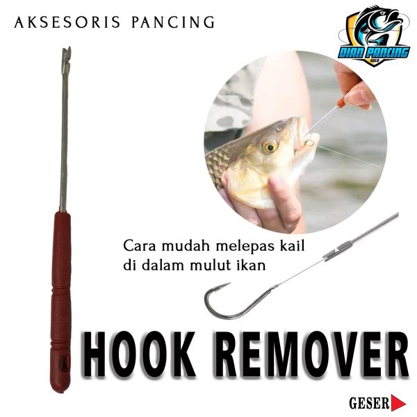 Hook Remover Pancing Alat Pencungkil Kail Alat Pelepas kail didalam Mulut Ikan - Gambar 2