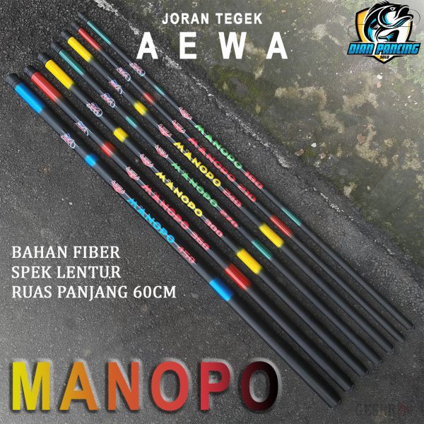 Joran Tegek Aewa Manopo Murah spek lentur bahan fiber